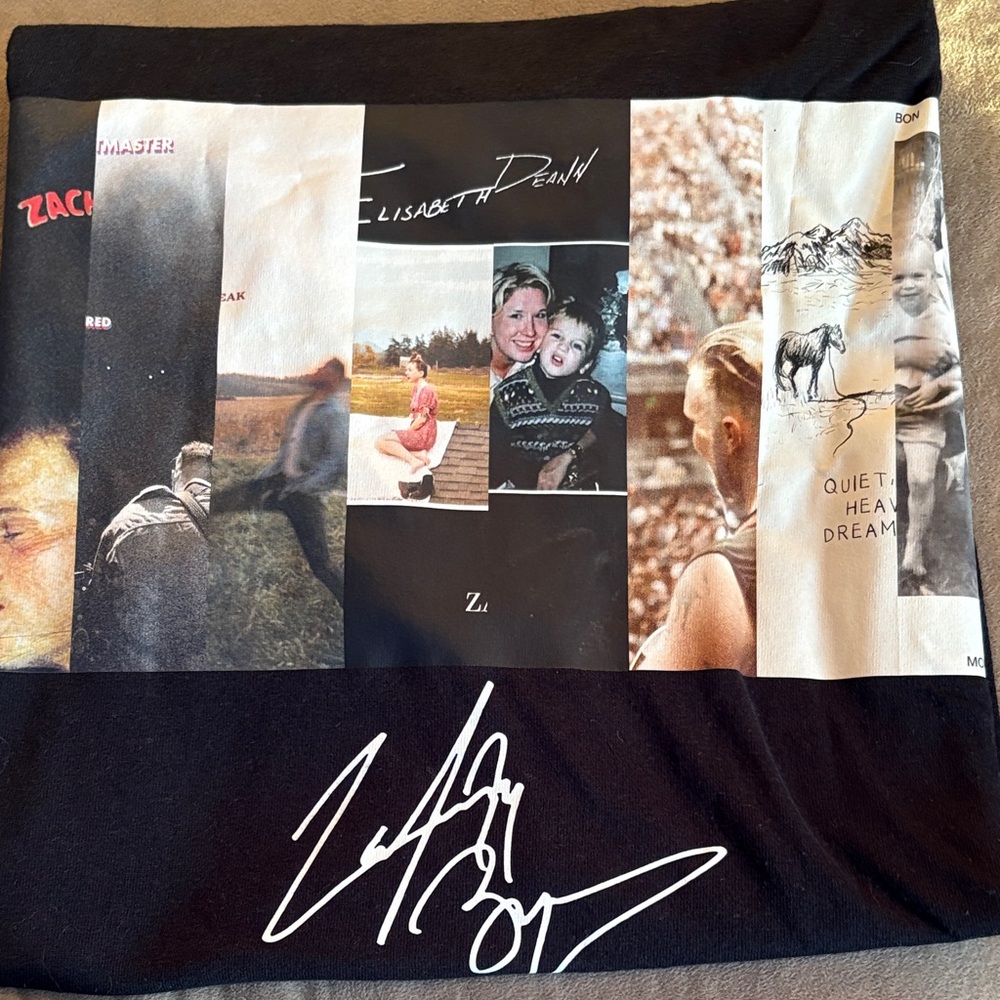 Zach Bryan Concert tee Gildan Black T-Shirt with Graphic Collage